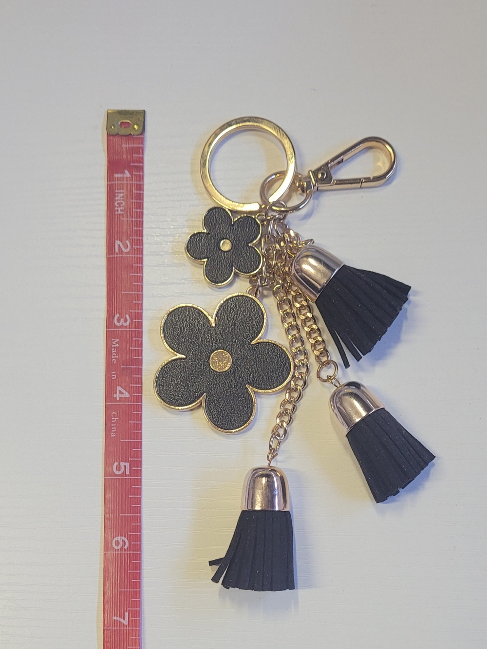 Smokey Floral Tassel Keychain - Women Accessories